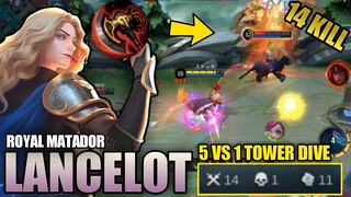 14 Kills & 11 Assist!! | Lancelot War Axe Gameplay | Lancelot Best Build - Top Global Lancelot Build