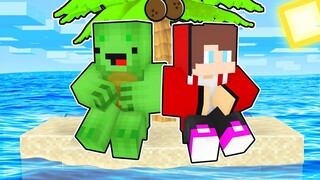 Maizen and Mikey STRANDED on a TINY ISLAND in Minecraft! - Funny Story (JJ TV)