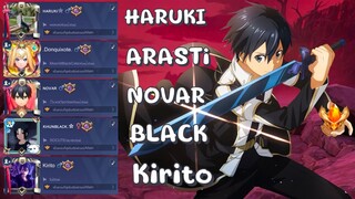 RoV : รวมตำนาน อดีต Kirito เม็ดส้ม 5 คน !! โคตรเดือด ไร้พ่าย!! Ft.ARASTi NOVAR BLACK