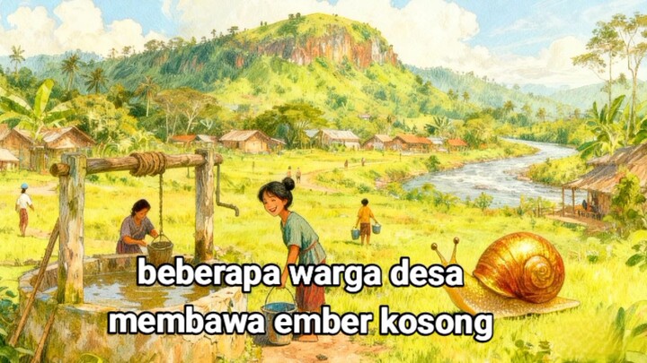 Penjaga sumur air murni siput luntang