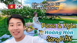 Đi Picnic & Ngắm HOÀNG HÔN bên sông HÀN with Khánh l Hoàng hôn HÀN QUỐC đẹp xỉu.