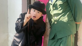 This father and daughter are serious about their comedy performance