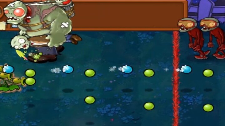 Plants vs. Zombies: Gift Box Zombie's fatal explosion, five roads and three lines will not drop