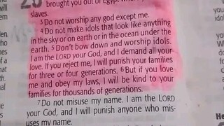 Daily Verse.                  Exodus 20:7