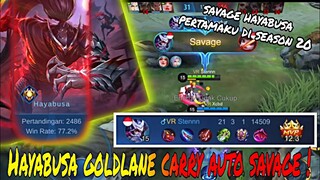 STENLY HAYABUSA GOLDLANE CARRY SAMPE SAVAGE CUY ! Mobile Legends