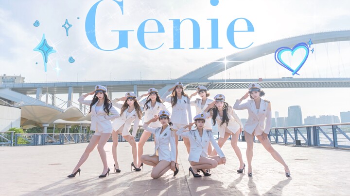 就这个女帝爽！经典天台+制服复刻【Genie—少女时代】上海超还原天花板女团翻跳