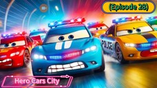 Hero Cars City (Episode 28) Cross Over Police Cars