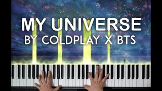 My Universe by Coldplay X BTS piano cover with free sheet music