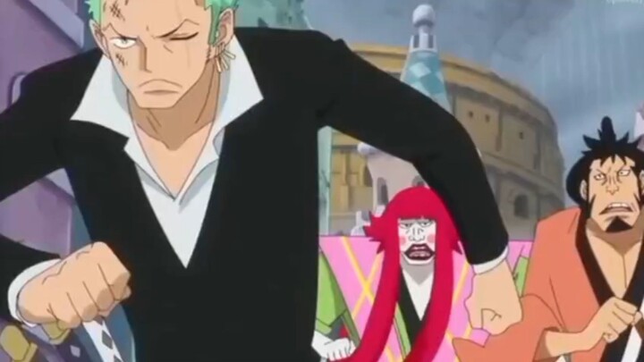 zoro berlari mengejar Luffy