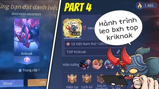 "CHINH PHỤC TOP VIỆT NAM" Ngài Bọ Tóm Tắt Hành Trình Leo TOP BXH KRIKNAK PART 4