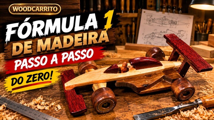 Como Fazer Fórmula 1 miniatura de madeira-2