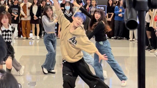 Shantou Mixc 1.15 random dance, a day of screaming for the blue-haired brother! Guide up: Mengfanfan
