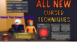 ALL NEW Jujutsu Kaisen CURSED TECHNIQUES  IN ANIME FIGHTING SIMULATOR