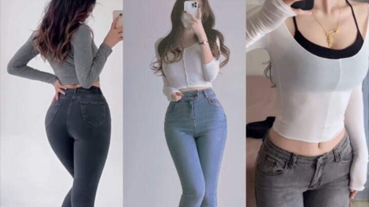 Quần jean bó phối đồ #13