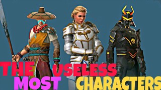 THE MOST USELESS CHARACTERS OF SHADOW FIGHT ARENA ||