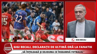 Gigi Becali A PUS TUNURILE pe jucatori dupa Rangers - FCSB 4-0: “EL E PRINCIPALUL VINOVAT”