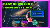 INSTANT FAST DWNLOAD MOBILE LEGENDS RESOURCES 2021 || NATHAN PATCH