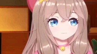 "What is the sound of a hammer and a pan knocking on the door?" Ranbi: Moo——