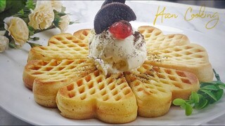 CARA MEMBUAT WAFFLE  | TAKARAN SENDOK, ENAK DAN GAMPANG NO MIXER # 56