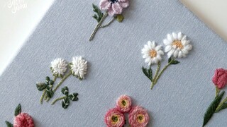 [DIY] [Tutorial Bordir] Bunga aster kecil yang hangat dan lucu