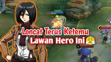 Mikasa Loncat" Terus😫 Ketemu Lawan Hero Ini😤 - Mobile Legends