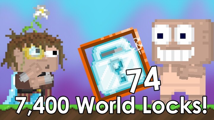 Lucky players getting 7,400 WLs (74DLs) OMG! (2 out of 4) | Growtopia