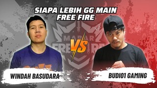 Windah Basudara vs Budi01 Gaming: Skill Siapa Lebih GG Main FF? | Mabar Free Fire Match 146 #short