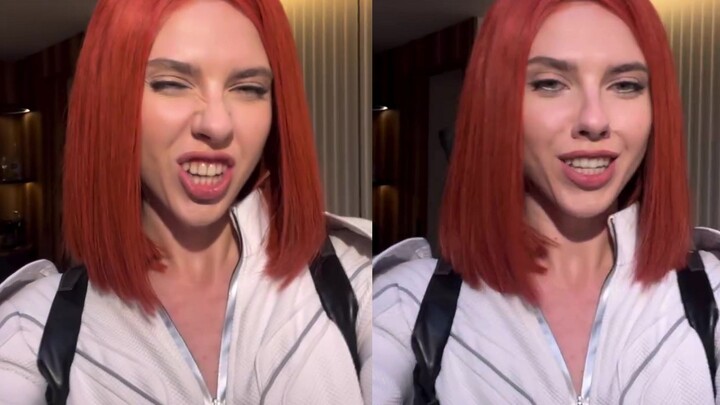 When I dressed up as “Scarlet” to watch the Black Widow movie...