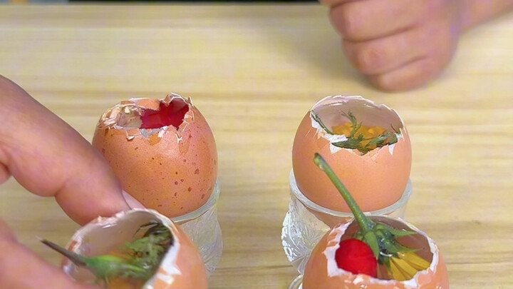 في الصيف، استخدمي قشور البيض مع طفلك لصنع زهور ثلجية رائعة! ملمسها بارد ومنعش تمامًا. #اصنعها_بنفسك 