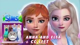 SIMS 4 | CAS | Elsa and Anna from Frozen  ⛄🍂!! Satisfying CC build + CC LIST