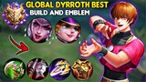 HOW TO DOMINATE IN EXP LANE USING DYRROTH? TOP GLOBAL BEST BUILD & EMBLEM