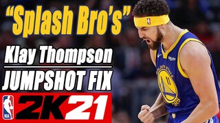 Klay Thompson Jumpshot Fix NBA2K21 with Side-by-Side Comparison