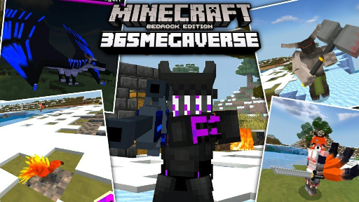 Minecraft มือถือ Addon 365 Megaverse สุดยอดแอดออนแห่งสัตว์ประหลาด!_H