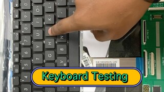 Laptop keyboard Checking.