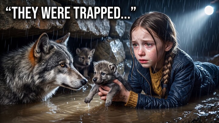 The Wolf Waited for This Little Girl Every Day… Then She Followed Her Into the Forest