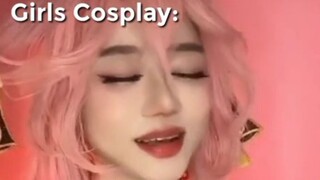 Perbedaan cosplay cewe sama cowo🗿🗿🗿