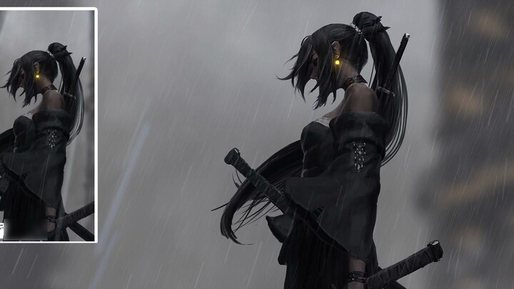 The rainstorm has arrived live wallpaper Guweiz original painting