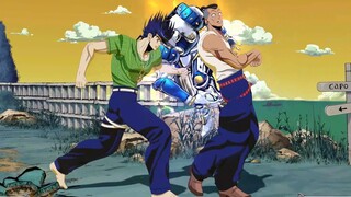 Higashikata Josuke và Hongmura Yitai phiên bản hoạt hình Mod "Cuộc phiêu lưu kỳ thú của JOJO Battle 