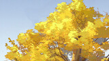 [ภาพวาดดิจิตัล]  เคียวจูโร่กับต้นไม้ในฤดูใบไม้ร่วง