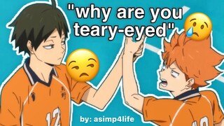 haikyuu characters sharing one brain cell