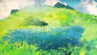 【Blender】自制吉卜力/塞尔达/原神风格的草地/沼泽/湖泊/水面