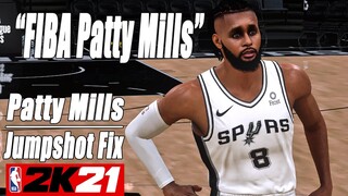 Patty Mills Jumpshot Fix NBA2K21 with Side-by-Side Comparison