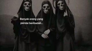 Beribadah namun hatinya masih busuk 😌