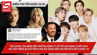 Gà cưng của Binz bị công ty cũ tố lợidụng chất xám; MC nổitiếng bị chỉ trích khi so BTS với COVID-19