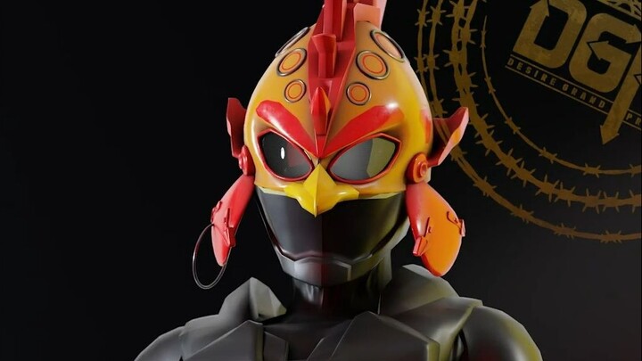 [3D Chicken Rider] Kamen Rider Heist Turbo Armor Dengan Ji Fox DGP