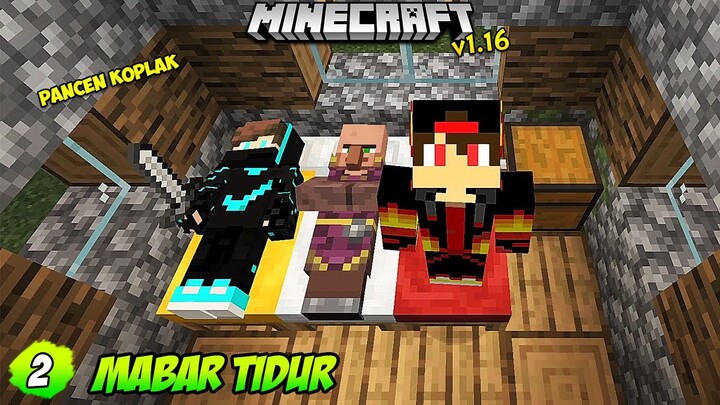 MENGINAP di RUMAH VILLAGER - Minecraft Survival Indonesia (2) ~ PancenKoplak