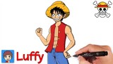 Cara Menggambar Luffy One Piece dengan Mudah