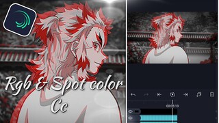 Tutorial cc rgb & spot color | alight motion