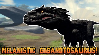 THE INDO REX? | Melanistic Giganotosaurus Skin Showcase! | Roblox Prior Extinction
