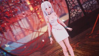 [Tu桜/古风向—MMD] Nada lemah: Bunga sakura berkibar, baju neon menari dengan anggun, begitu banyak emosi